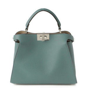 Fendi Peekaboo Essential Handbag Pale Blue